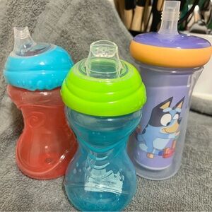 Colorful Kids Sippy Cup Set